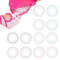 12-pak Hår Bling Refills til Piger 180 stk. Mode Rhinestones Hårstyling Tilbehør DIY Kunst Dekoration
