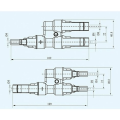 Miniatyrbild 4 av 4: MC4 Solpanel T/Y Branch Connectors Kabeldelare Connector