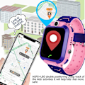 Miniatyrbillede 5 af 5: Kids Smartwatch Telefon-vandtæt Touch Screen Kids Smartwatch
