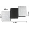 Miniatyrbillede 5 af 5: LED moderne væglampe 6W sort op-ned-natlampe til gangen i soveværelset - Varmt lys - Sort