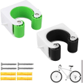 Miniatyrbillede 1 af 5: 2 stks cykelparkeringsspænde, landevejscykelparkeringsspænde, bærbart kreativt plastparkeringsspænde med skruer til garage, stue (sort,
