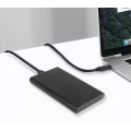Miniatyrbillede 2 af 3: Aluminiumslegeringsskal USB3.0 2,5 tommer mobil harddiskkabinet (sort)