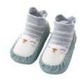 Miniatyrbillede 3 af 5: 2 par babysokker Småbørnstøfler Varme bomuldssko Blød sål, skridsikker BLUE (6-12 months)