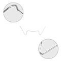 Miniatyrbillede 3 af 5: Drivhusglas Clips,120 Pieces Drivhus Glas Clips,have Drivhus Fixing Clamps,drivhus Clips,metal Glas Drivhus,w Type Glas Cl