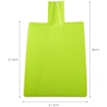 Miniatyrbillede 2 af 5: små foldbare skærebrætter, 38 x 21,5 cm, skærebræt, skærebræt i Bisphenol A, tåler opvaskemaskine grøn，