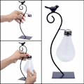 Miniatyrbillede 3 af 4: Hydroponic Planter Ornament Iron Desktop Vase (sort [26*12*8cm]) til bolig- og havedekoration