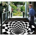 Miniatyrbild 1 av 3: Vortexmatta, 3D-golvmatta (100*100cm-3D Vortex 1)