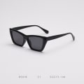 Miniatyrbillede 4 af 5: Polariserede Cat Eye-solbriller til kvinder Bright black and gray flakes