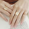 Miniatyrbild 2 av 4: 3 st/ set Finger Midi Tip Finger Knuckle Öppna Ringar Smycken Berlocker Julpresent Silver