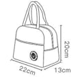Miniatyrbild 2 av 5: Isolerade Lunchlådor Kall Bärbar Bekväm Bag Kylare För Kvinnor Bekväm Box Tote Mat (grå)