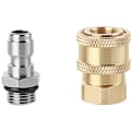 Miniatyrbillede 1 af 5: 1/4'' højtryksrenser sæt lynkobling Messing høj koblingsadapter højtryksrenser fitting højtryksrenser C