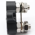 Miniatyrbillede 4 af 5: 2 STK Heavy Duty terminalskrue fast ledningsstik (sort dobbeltstuds M6 med fane 80A)