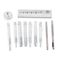 Läder Craft Snap Fastener Setter Nit Punch Tool Set - 11st