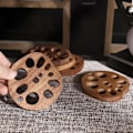 Pikkukuva 3 / 5: 4 kpl Anti-Scratch pöytämatto Kompakti Lotus Root Shape Tyylikäs Lämmönkestävä Pöytämatot Kotitaloustarvikkeet