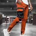 Pikkukuva 3 / 5: Miesten Colorblock Cargo Jogger -housut Orange M