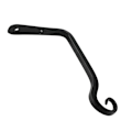 Pikkukuva 2 / 5: Kukkaripustusteline, rautainen seinäkoukku Kukkaripustusteline 2kpl musta 2PCS BLACK