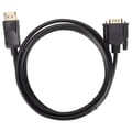 DisplayPort til VGA Adapter Kabel Han til Han HD 1080p Guldbelagt til PC Laptop Projektor 18 Meter