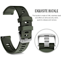 Miniatyrbillede 3 af 5: Rem til Garmin Vivomove HR / Vivoactive 3 / Vivoactive 3 Music / Forerunner 245/645 Music, 20 mm Premium Silikone QuickFit-stropper, flere farver (A