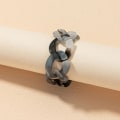 Miniatyrbillede 3 af 5: Udsøgt Kvinder Transparent Akryl Resin Geometrisk Kædering Til Dating Grey