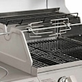 Miniatyrbillede 5 af 5: 117 cm grillspyd med 2 kødspyd og rustfri stålmotor 220V grillspyd elektrisk grillspyd