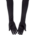 Miniatyrbillede 2 af 4: Dansehandsker - 52 cm sort par