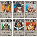 Miniatyrbillede 3 af 5: One Piece Wanted Plakater 28,5 cm × 19,5 cm, Ny udgave Kraft Paper Plakat, Luffy 1,5 milliarder, sæt med 24