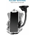 Miniatyrbillede 3 af 4: Biltelefonholder Sugekop Bærbar bilholder til forrude med 360° rotation til smartphone, GPS-enheder