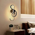 Miniatyrbillede 5 af 5: Moderne LED Væglampe Kreativ Indendørs Væglampe, Nodeform, 22W LED Strip Minimalistisk Aluminium Kunstdekoration til