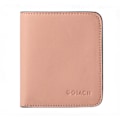 Miniatyrbild 3 av 3: Kvinnors Compact Bifold lyxig plånbok i äkta läder light pink