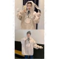 Miniatyrbillede 2 af 3: Elf Pikachu Sweatshirt Hættejakke Løs white xxl