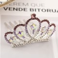 Miniatyrbillede 4 af 5: Børne Rhinestone Crown hårkam Babytilbehør Børnedag hovedbeklædning Style 5