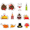 Miniatyrbillede 2 af 4: Thanksgiving Day Cookie Form rustfrit stål 12 stykke sæt kage bagning DIY Tool,