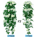 Pikkukuva 3 / 5: Simulation Rose Plant Seinäkoristelu Simulation Flower Rattan (violetti ruusu seinäripustin 2 kpl) kodin ja puutarhan sisustukseen