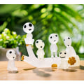 Miniatyrbild 4 av 4: Halloween lysande spöke trädstubb dekoration dekoration utomjording dekoration (lövlig träd stubbe + fem slumpmässiga stil utomjordingar)