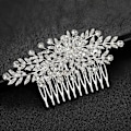 Miniatyrbild 5 av 5: Hårkamlegering Inlagd Rhinestone Butterfly Leaf Comb Daily Casual Headwear 7