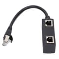 RJ45 Ethernet Splitter 1 Han til 2 Hun Port Netværksadapter til Hjemmekontor