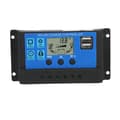 30A Solarladdningsregulator Dubbel USB-utgång för 12V 24V Solpaneler