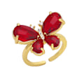 Pikkukuva 3 / 5: Sormus Vintage Zircon Butterfly Muotikorut Ac9471 Blue