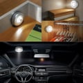 Miniatyrbild 5 av 5: LED-skåpslampor, kallvit nattlampa med batteri Självhäftande kökslampa Pressskåpslampor, batteridriven