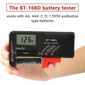 Miniatyrbillede 2 af 5: Digital batteritester, Universal batteritester, batteritester, til AA, AAA, C, D, PP3, 9V, 1,5V, knapbatterier - W