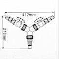 Miniatyrbillede 5 af 5: Piao Speed ​​Y Fordeler Vandfordeler til Dampumpe