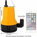 Pikkukuva 2 / 5: 12V uppovesipumppu 50W uppopumppu 4200L/H DC pumppu Likainen vesipumppu Kannettava johdon pituus 2,3 metriä cl