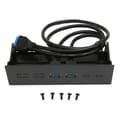 5.25 tums frontpanel 2 port USB 3.0 optisk drivenhetsfack med 19-stiftskontakt för PC-chassi