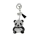 Miniatyrbillede 1 af 3: Metal nøglering Håndtaske Charms Taske hængende vedhæng Metal nøgleholder Panda nøglering