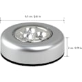Miniatyrbillede 2 af 5: 6 stk 3LED klappelys berøringslys trehovedet tryklys bil bagkasse lys kan indsættes uden batteri
