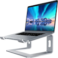 Miniatyrbild 1 av 5: Bärbar datorstativ, datorstativ i aluminium, ergonomisk bärbar datorstativ, metallstativ, passar 10-15,6 tums bärbara datorer (silver)