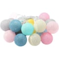 Miniatyrbild 1 av 5: 20 LED Trädgårdsslingor utomhus Crystal Ball String Lights, Yard, Christmas (Macaroons Color)