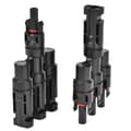 Miniatyrbilde 1 av 8: 2 i 4-veis solcellekabeladapter 1 til 3 T-type solcellepanelkabeladapter