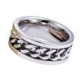 Miniatyrbild 2 av 4: Rostfritt stål Öl Flasköppnare Roterbar Kedja Finger Ring Smycken Bar Tool Golden US 11
