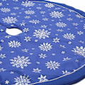 Miniatyrbild 3 av 4: 48" stor julgran solklänning Snowflake Interiör Skandinavisk ljus färg Rustik lyx julkudde Festtillbehör